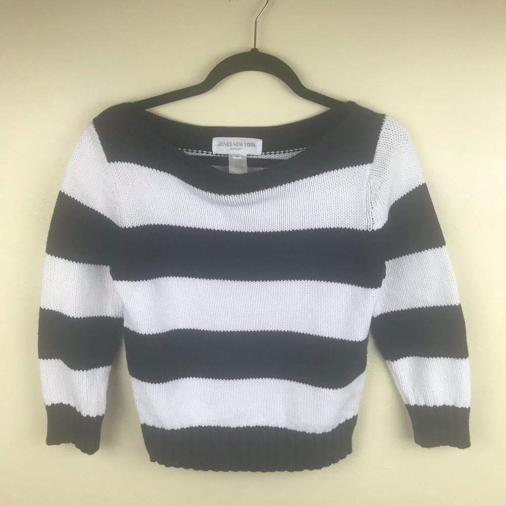Jones New York Sport striped sweater, Size M